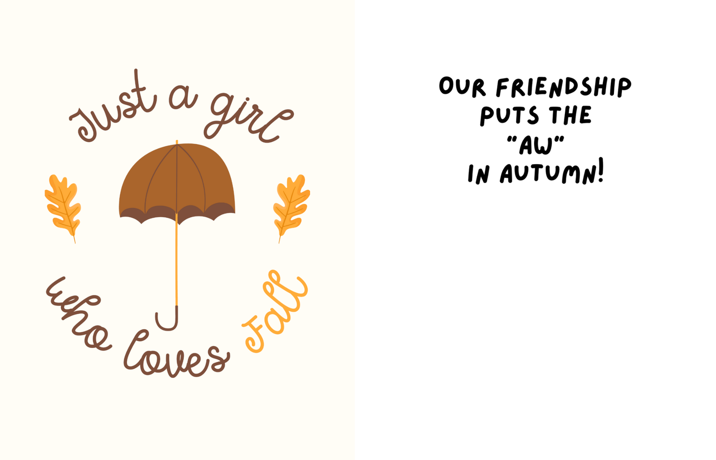 "FALL INTO FRIENDSHIP" CARD SET