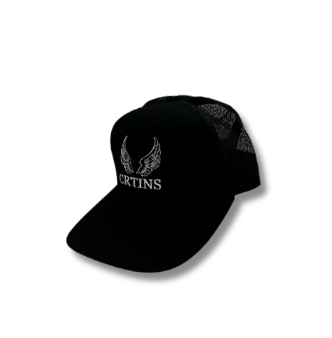 BLACK TRUCKER HAT