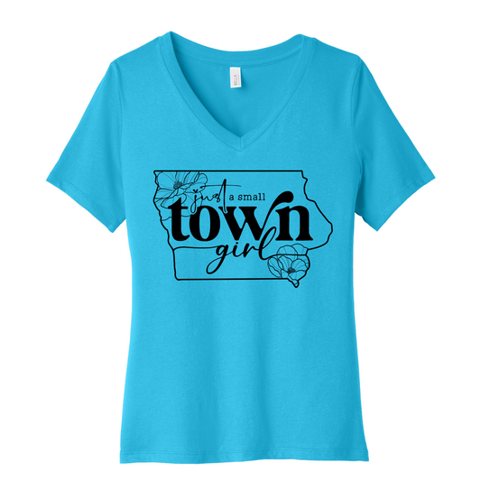 💛 Small Town Iowa Girl V-Neck