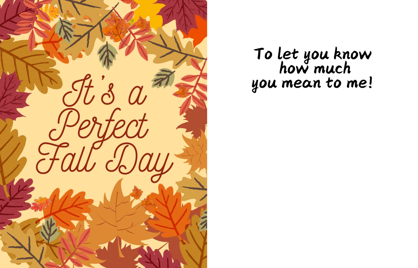 "FALL INTO FRIENDSHIP" CARD SET