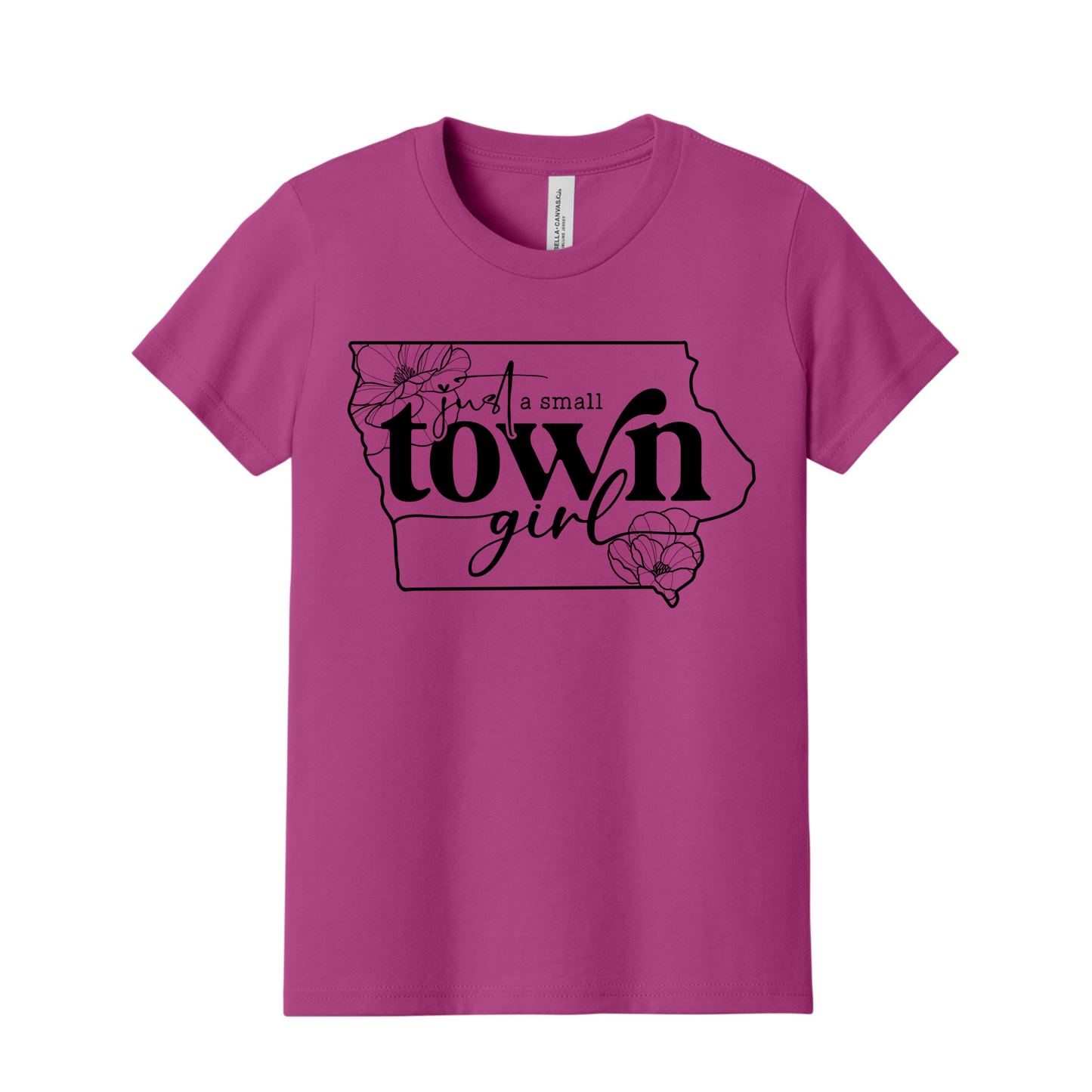 💛 Small Town Iowa Girl Youth T-Shirt