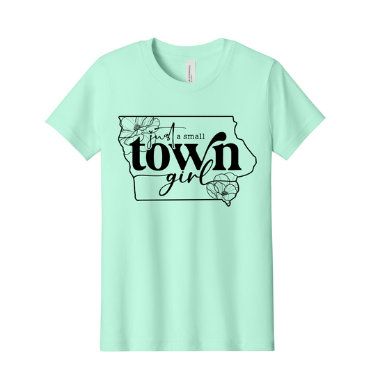 💛 Small Town Iowa Girl Youth T-Shirt