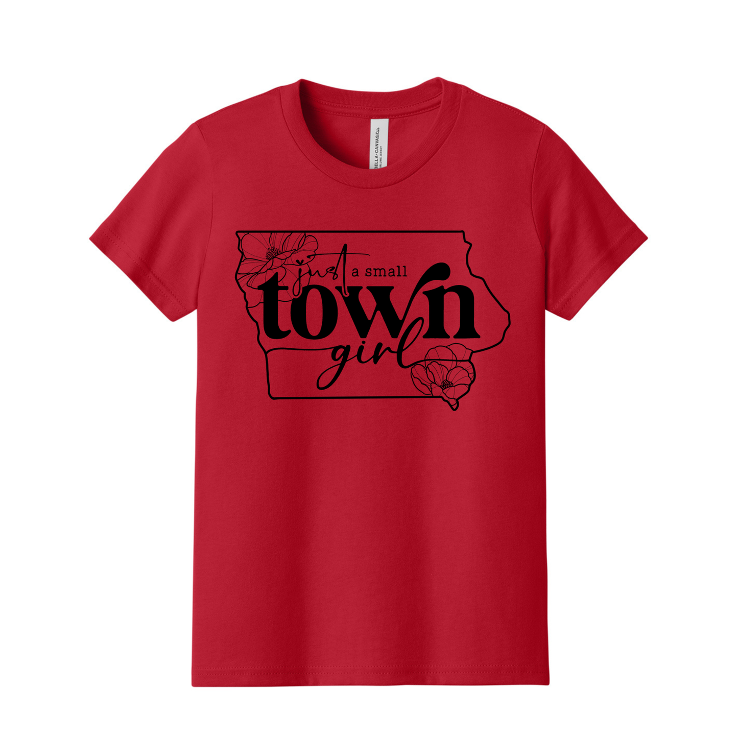 💛 Small Town Iowa Girl Youth T-Shirt