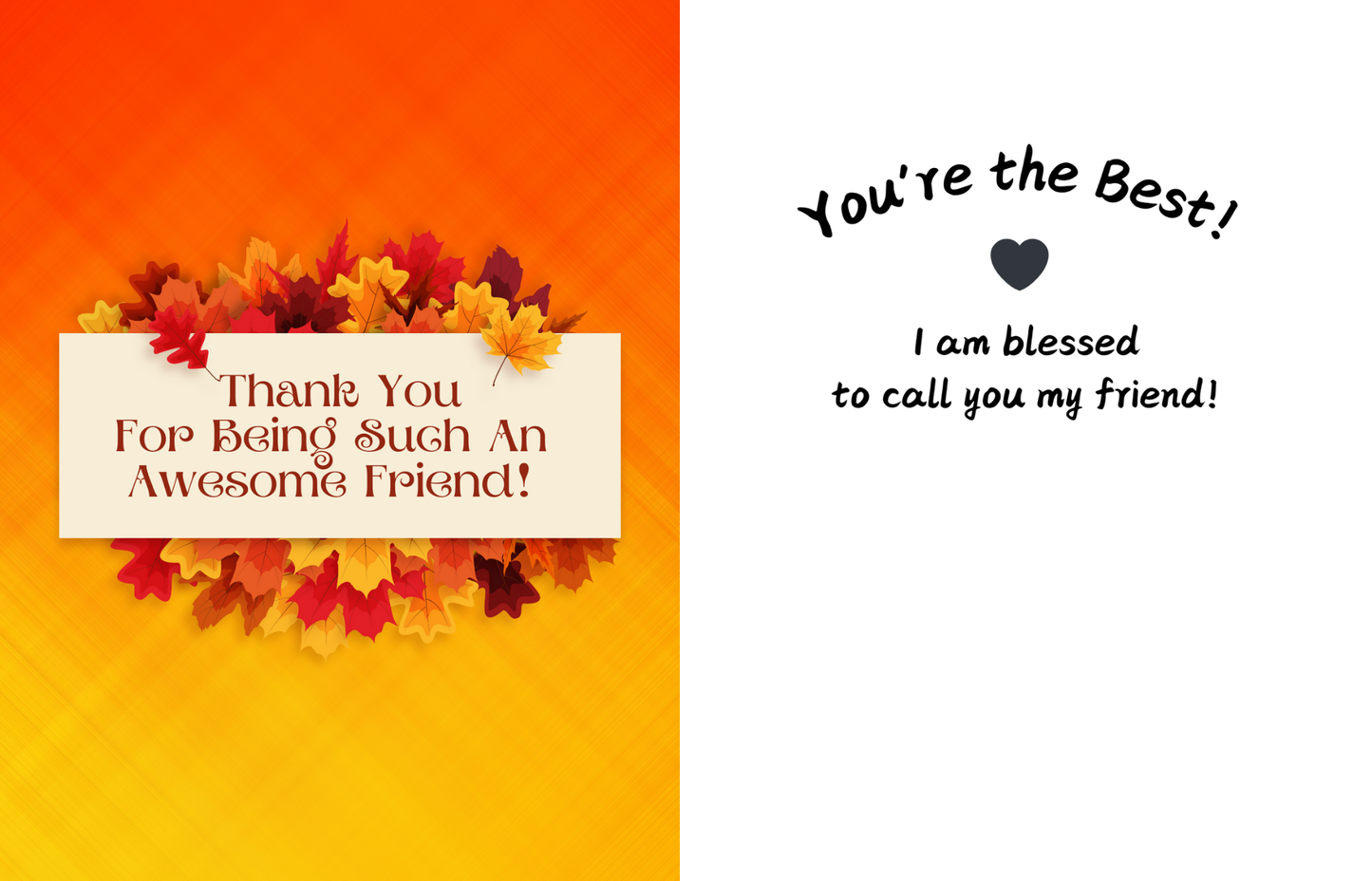 "FALL INTO FRIENDSHIP" CARD SET